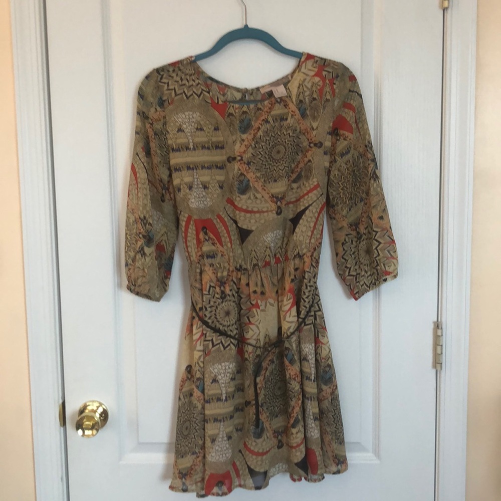 Love 21 / Forever 21 Dress W Built in Belt. Sz M.